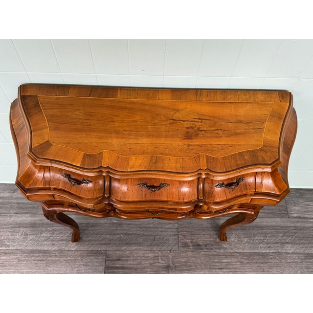 Baroque-Style Console Table with Six Drawers, 1950s For Sale - Image 6 of 18