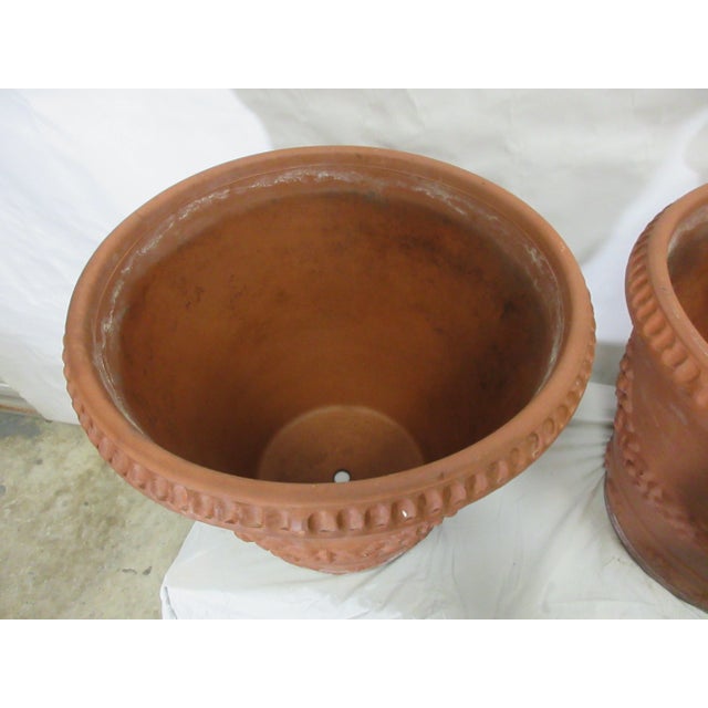 Ceramic Garden Pots - Set of 2 For Sale - Image 7 of 13