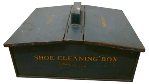 Dark Green Garrison Shoe Cleaning Tin, 1930s