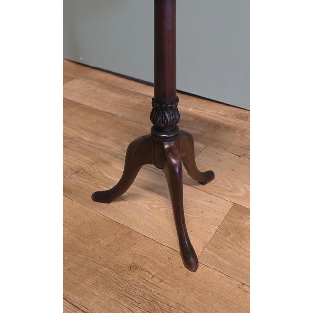 2000 - 2009 Small Victorian Wine Table with Three Footed Base For Sale - Image 5 of 7
