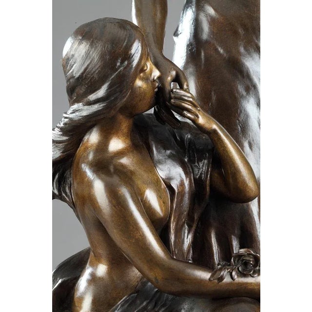 Sylvain Kinsburger, Young Women with Flowers, Sculpture For Sale - Image 6 of 17