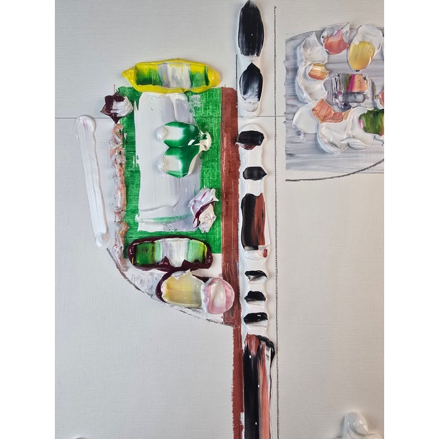 Large Contemporary Organic Modern Herbarium Study #6 | Botanical Painting | Floral For Sale - Image 6 of 7