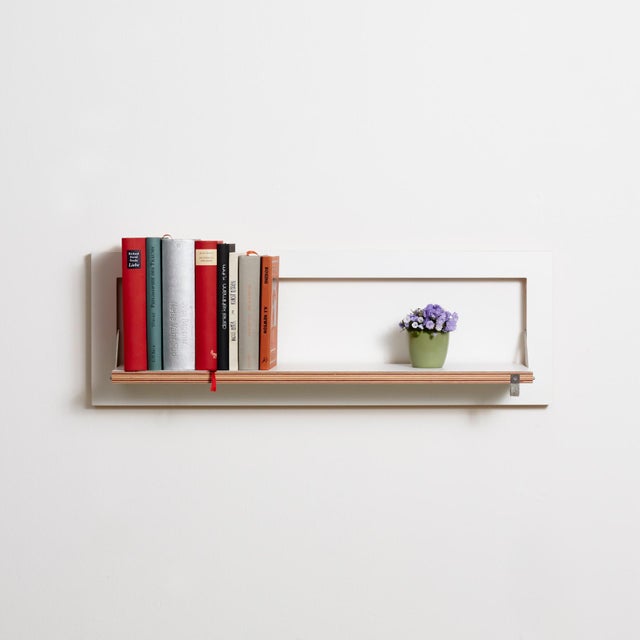 Contemporary Fläpps Shelf 80×27-1 in White by Ambivalenz For Sale - Image 3 of 6