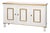 Louis XVI Three-Door Buffet in White and Gold For Sale