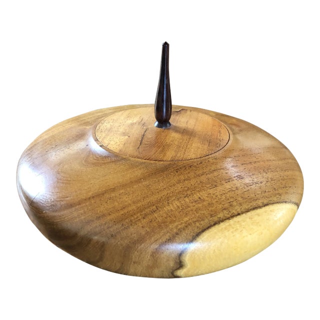 Bill Ooms Mesquite Wood Turned Lidded Vessel For Sale