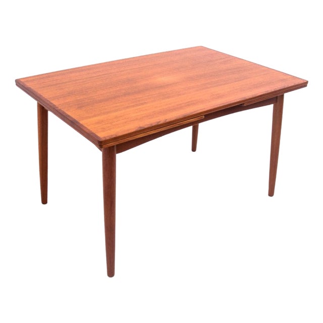 Vintage Danish Teak Dining Table, 1960s For Sale