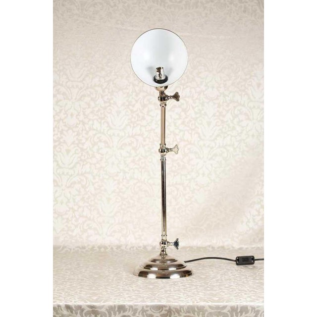 Vintage Chrome Student Desk Lamp For Sale - Image 10 of 12