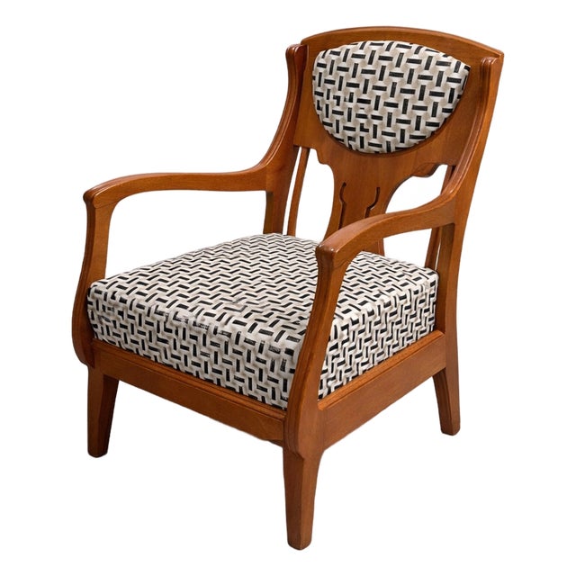 Italian Liberty Armchair, 1920s For Sale