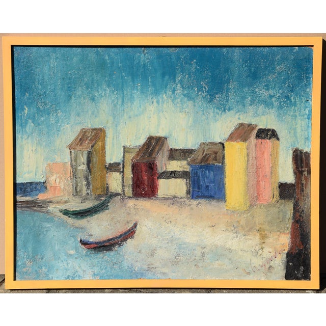 Ludwig Straub, Gemälde, 1958, Oil Painting on Hardboard, Framed For Sale - Image 3 of 11