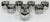 Silver Vintage Dorothy Thorpe Silver Fade Roly Poly Glasses Set of 8 in Caddy For Sale - Image 8 of 11