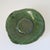 Bottle Green Handmade Ethereal Botanical Studio Pottery Pedestal Compote Catchall Bowl With Leaf Motif For Sale - Image 8 of 14