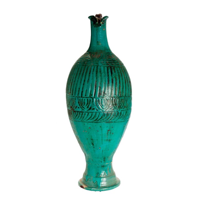 Mid-Century Modern Mid 20th Century Moroccan Ceramic Urn For Sale - Image 3 of 11
