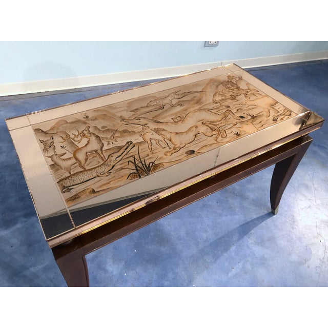 Art Deco French Coffee Table in the Style of Pascaud, 1940s For Sale - Image 17 of 18