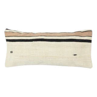 14"x28" Vintage Kilim Cushion Cover. Turkish Throw Pillow. Lumbar Pillow Cover For Sale