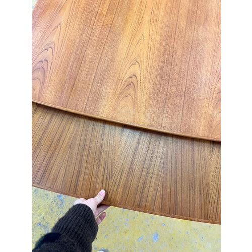 Danish Extendable Teak Dining Table For Sale - Image 3 of 11