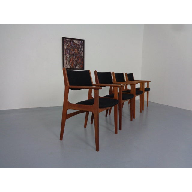 Erik Buch Mid-Century Danish Armchairs in Teak from Erik Buch, 1960s, Set of 4 For Sale - Image 4 of 14