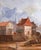 19th Century French Coastal Harbor Marine Oil Painting in Giltwood Frame For Sale - Image 4 of 11