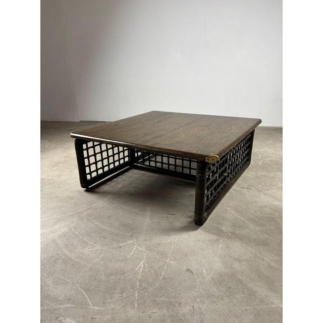 Vintage Bamboo Coffee Table by Tobia Scarpa for B&B Italia, 1970s For Sale - Image 10 of 12