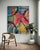 “Fun Zone” Large Format Original Mixed Media Abstract Painting For Sale In Los Angeles - Image 6 of 8