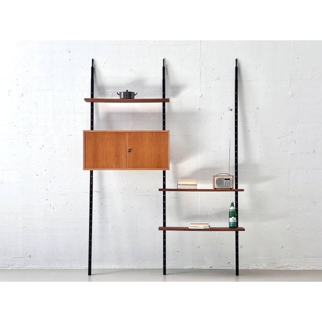 Telescopic Wall Shelf with Hanging Cabinet, 1960s For Sale - Image 17 of 17