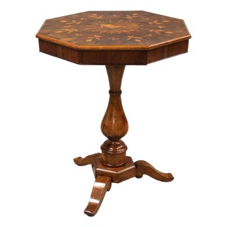 Italian Charles X Walnut Coffee Table, 19th Century For Sale