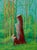 David Hockney (1937) Tree Trunk in a Forest Original color poster On glossy paper, 48 x 66 cm (approx. 19 x 26 inches)...