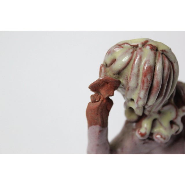 Outsider Art Terracotta "Dancing Woman" For Sale - Image 9 of 13