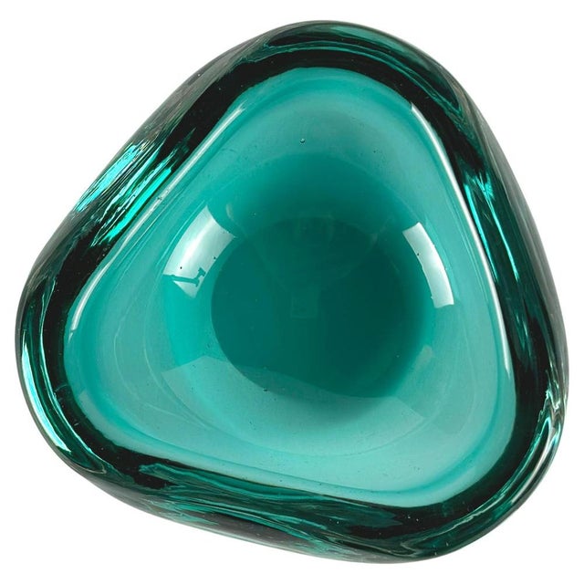 Small Mid-20th Century Murano Glass Geode Bowl from Archimede Seguso, Italy, 1960s For Sale - Image 10 of 10