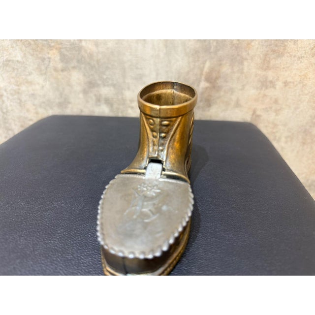 Cabin Vintage Edelweiss Hiking Boot Ashtray For Sale - Image 3 of 11