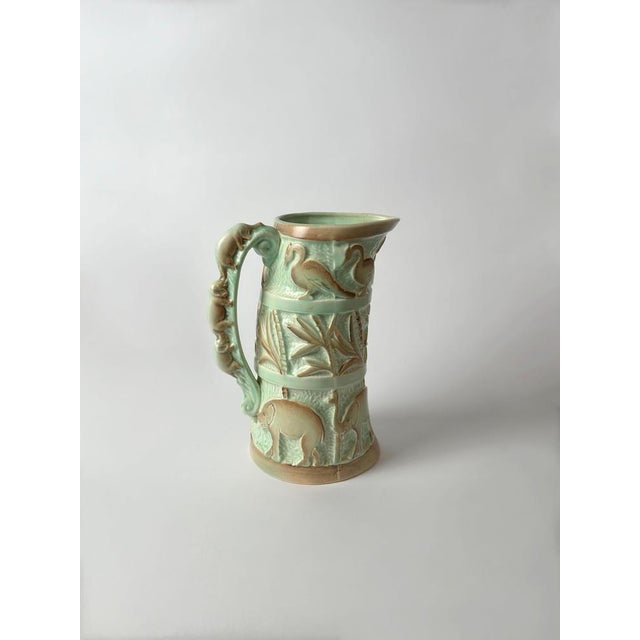 Art Deco Tropical Style Ceramic Jug from Burleigh Ware, Burgess & Leigh, 1930s For Sale - Image 6 of 10