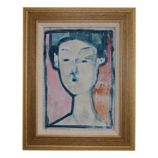 Florentine School Artist, Hidden Portraits XXV, 1990s, Acrylic on Board, Framed For Sale