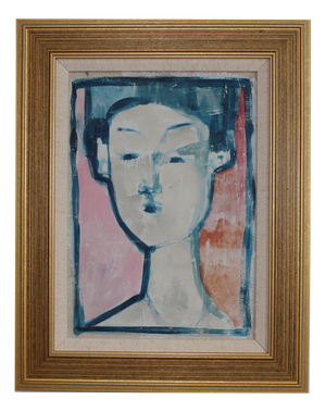 Florentine School Artist, Hidden Portraits XXV, 1990s, Acrylic on Board, Framed