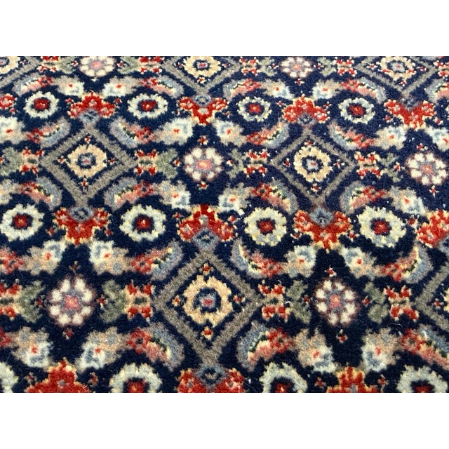 Late 20th Century 4ft X 6ft Persian Tabriz Mahi Wool & Silk Area Rug For Sale - Image 5 of 12