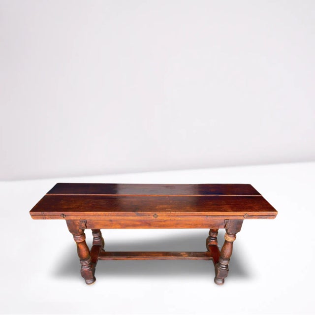 19th Century French Country Drop Leaf Console Table For Sale - Image 9 of 9