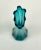 Beautiful vintage turquoise glass mid- century tall vase