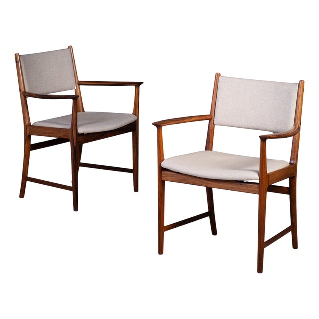 Rosewood Armchairs attributed to Kai Lyngfelt Larsen for Søren Willadsen, 1960s, Set of 2 For Sale