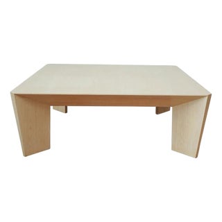 Greenwich Cocktail Table, Light Cerused Oak For Sale