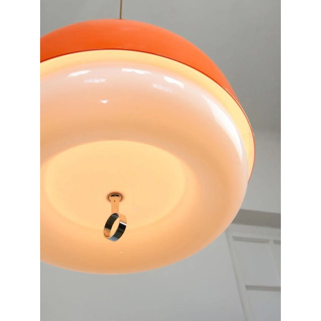 Rare Large Medusa Pendant Lamp in Orange from Guzzini, 1970s For Sale - Image 12 of 18