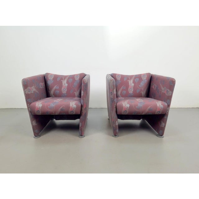 Postmodern Vintage Postmodern Club Chairs, 1980, Set of 2 For Sale - Image 3 of 12