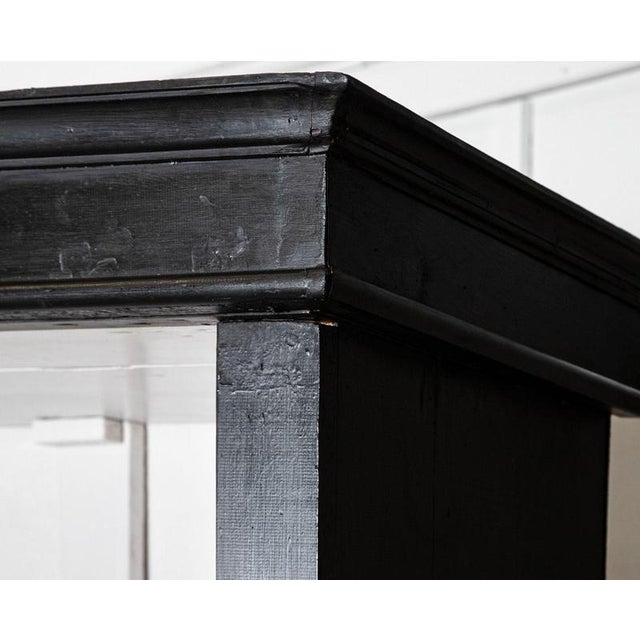 Antique French Ebonised Pine Bookcase, 1900 For Sale - Image 10 of 14