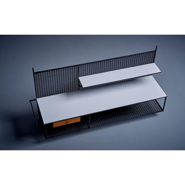Wall Shelf in Wood and Metal attributed to Paul McCobb for Bryce, USA, 1950s For Sale - Image 6 of 12
