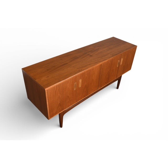 Mid 20th Century Mid 20th Century G Plan Fresco Low Teak Four Door Credenza, Attributed For Sale - Image 5 of 6