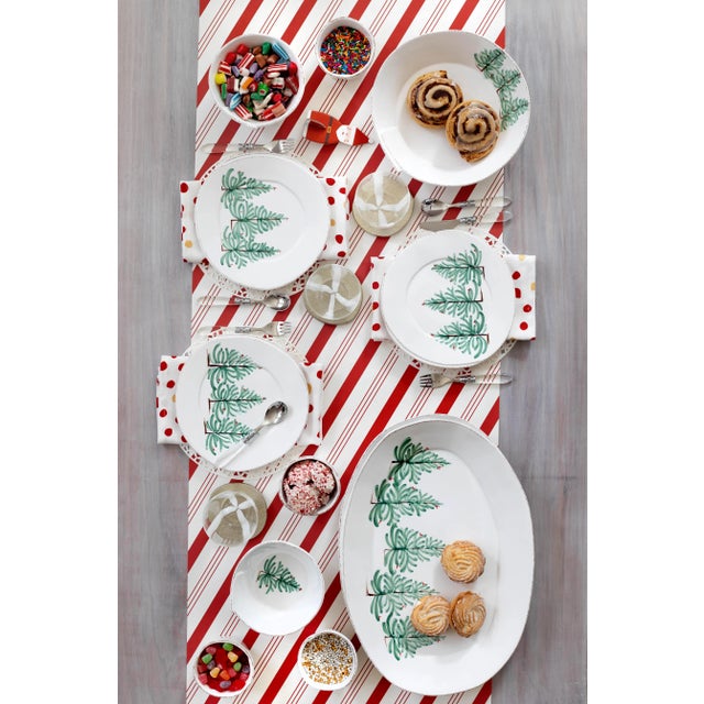 2020s VIETRI Melamine Lastra Holiday Oval Platter For Sale - Image 5 of 11