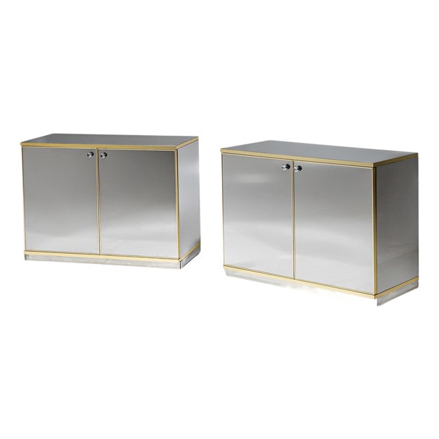 Pair of Hollywood Regency Sideboards, Italy, 1970s For Sale