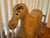 Antique Hand-Carved Wooden Rocking Horse With Original Painted Finish For Sale - Image 4 of 8