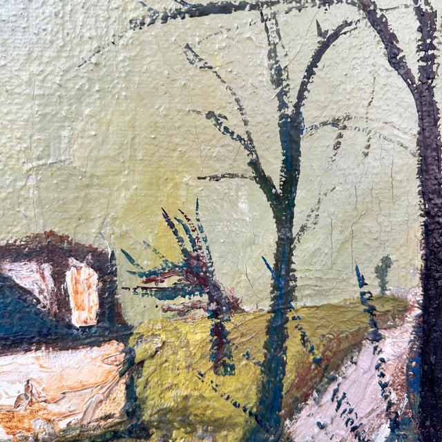 Textile André Derain, Fauvist Rural Landscape, 1950s, Oil on Canvas For Sale - Image 7 of 18