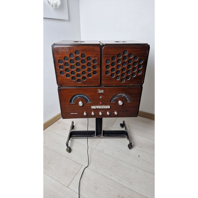 Brown Model RR126 Radio by Achille and Pier Giacomo Castiglioni for Brionvega, 1980s, in Very Good conditions. Designed...