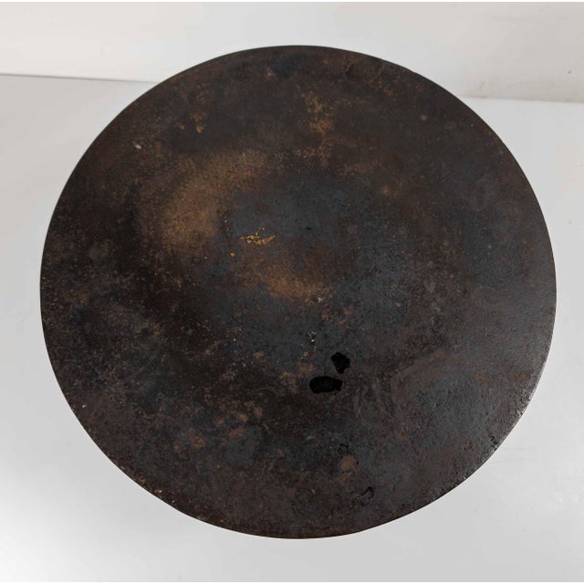 Metal 19th Century Cast Iron Sculptor's Display Stand That Rotates, Pottery Decorating For Sale - Image 7 of 14