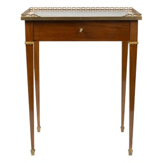 Small Louis XVI Writing Desk in Wood and Gilded Bronze For Sale