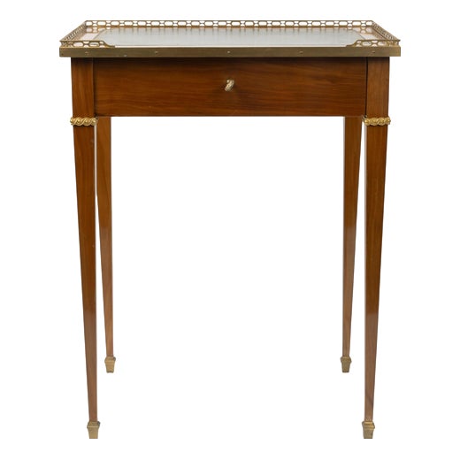 Small Louis XVI Writing Desk in Wood and Gilded Bronze For Sale
